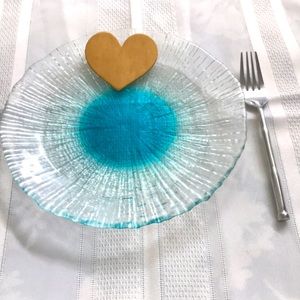 NEW SUMMER HEAVY GLASS PLATES